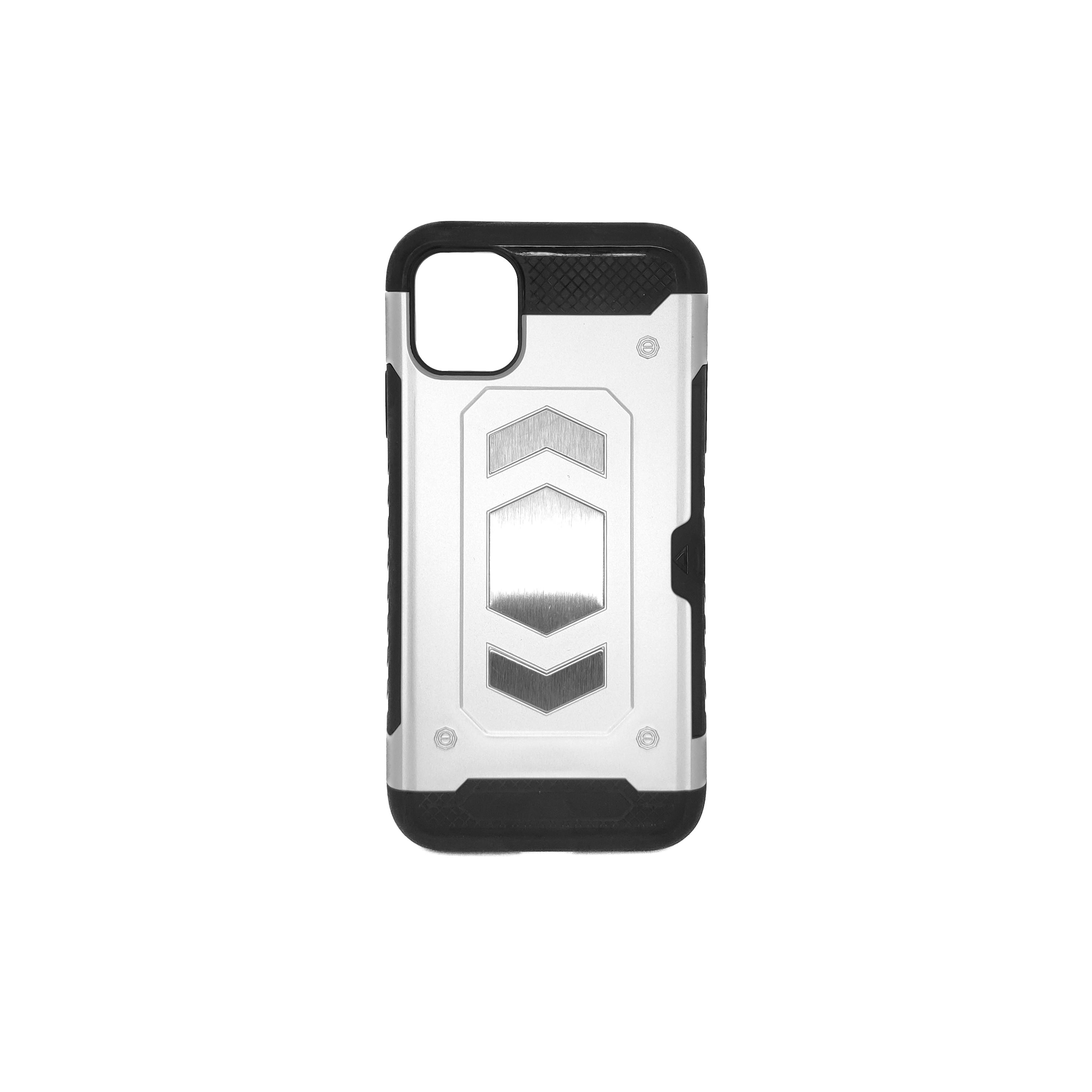 Protectores para celular  para Apple  iPhone 11 (6.1) Funda reforzada con porta tarjeta Plateado
