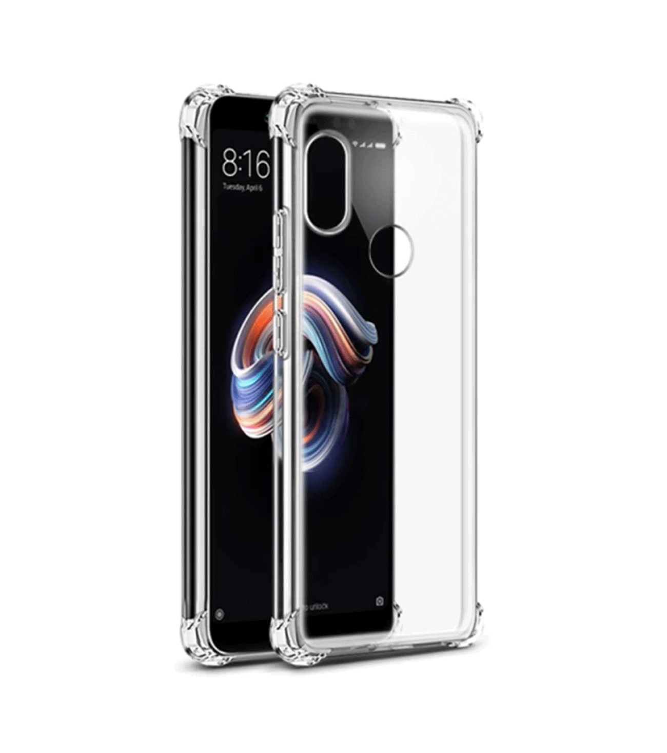 Protectores para celular  para Xiaomi  Redmi 5 Funda de tpu esquinas reforzadas Transparente