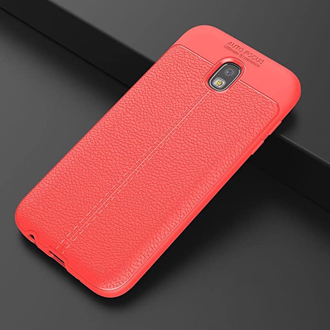 Protectores para celular  para Samsung  J7 2017 Global (Pro) Funda de tpu s�mil cuero Naranja
