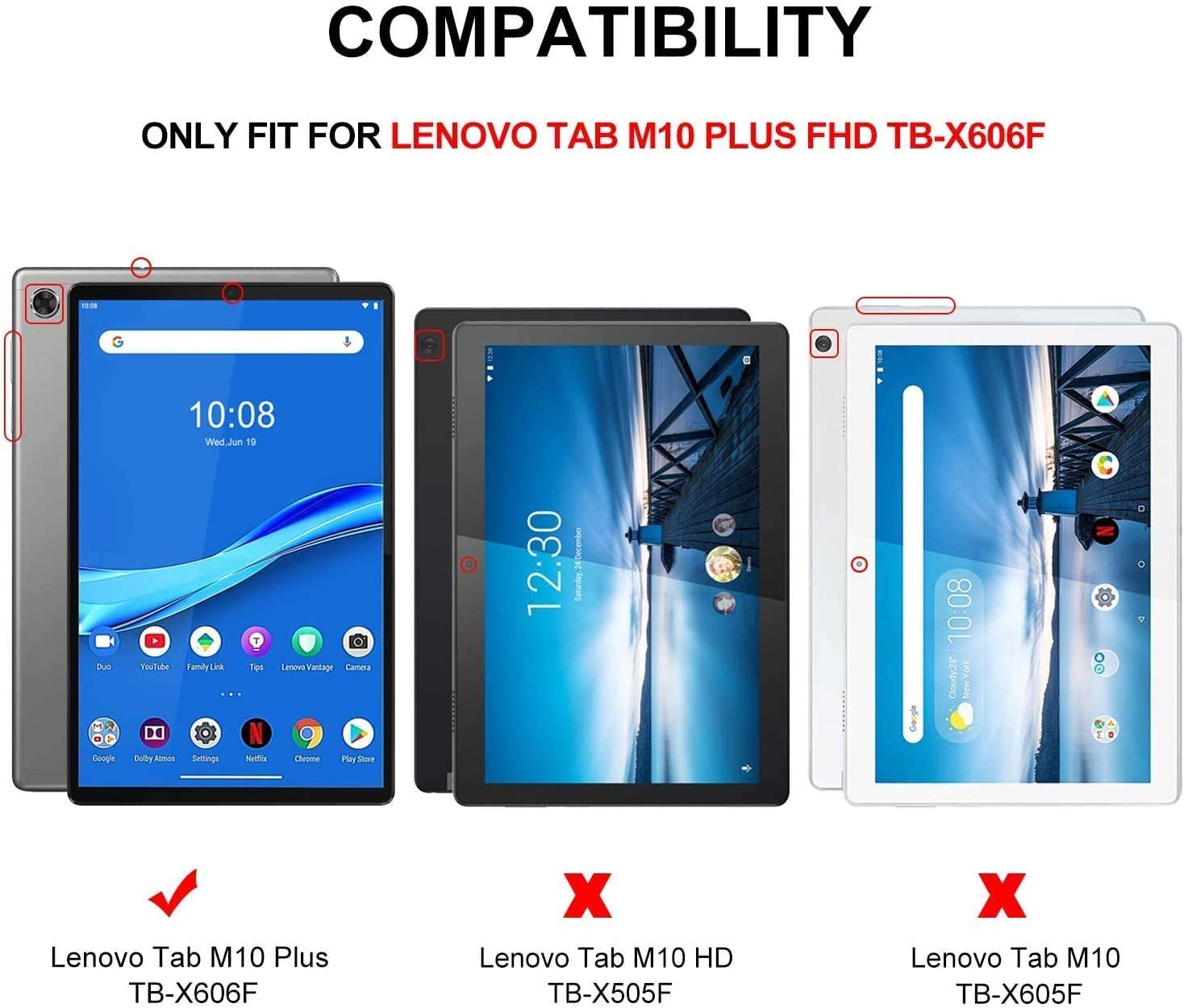 Protectores para Tablet  para Lenovo  Tab M10 Plus FHD 10.3
