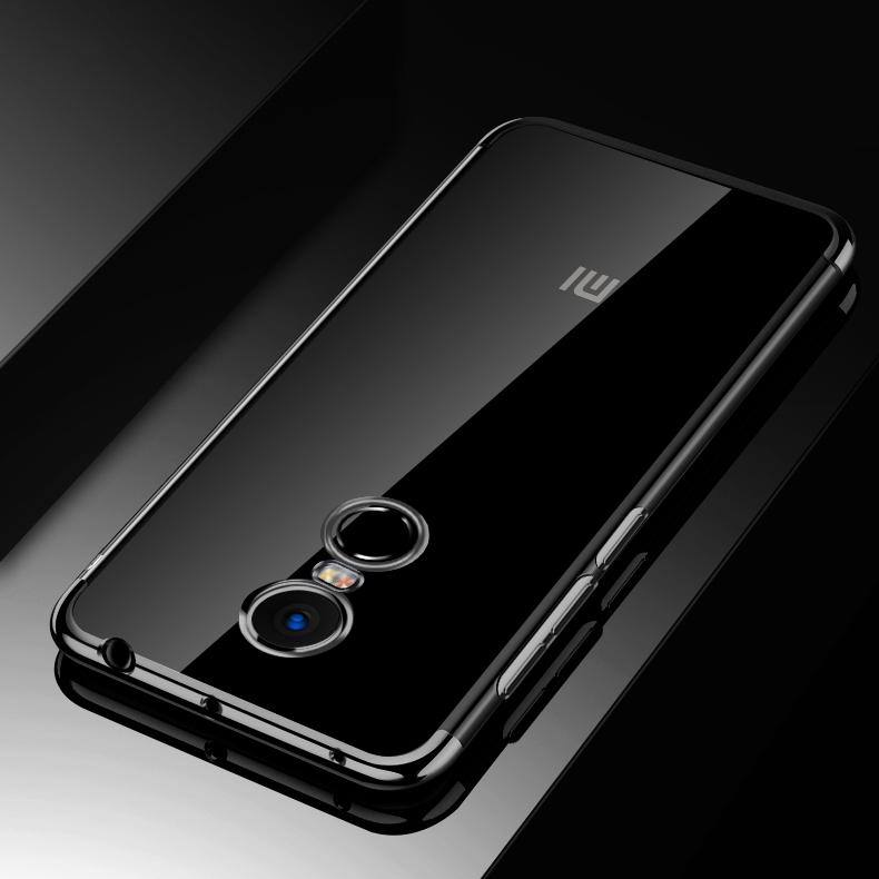 Protectores para celular  para Xiaomi  Redmi 5 Plus Funda de tpu borde electro Negro