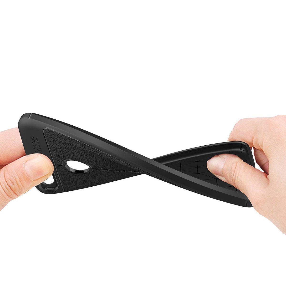 Protectores para celular  para Xiaomi  5x / MI A1 Funda de tpu s�mil cuero Negro