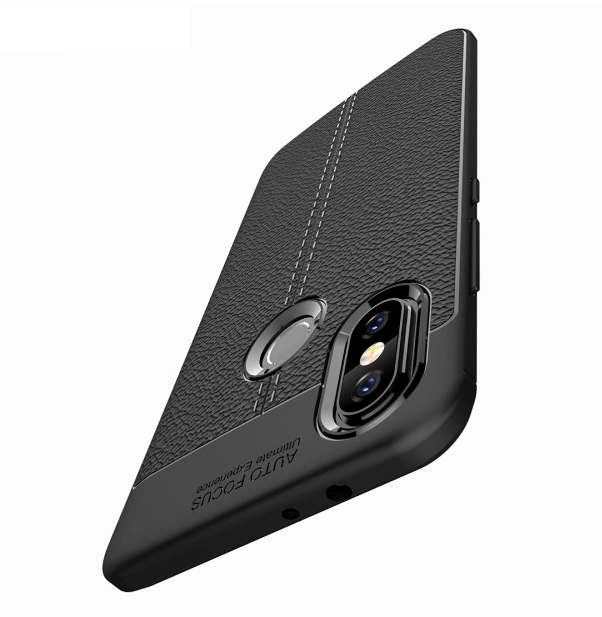 Protectores para celular  para Xiaomi  MI A2 / 6X Funda de tpu s�mil cuero Negro