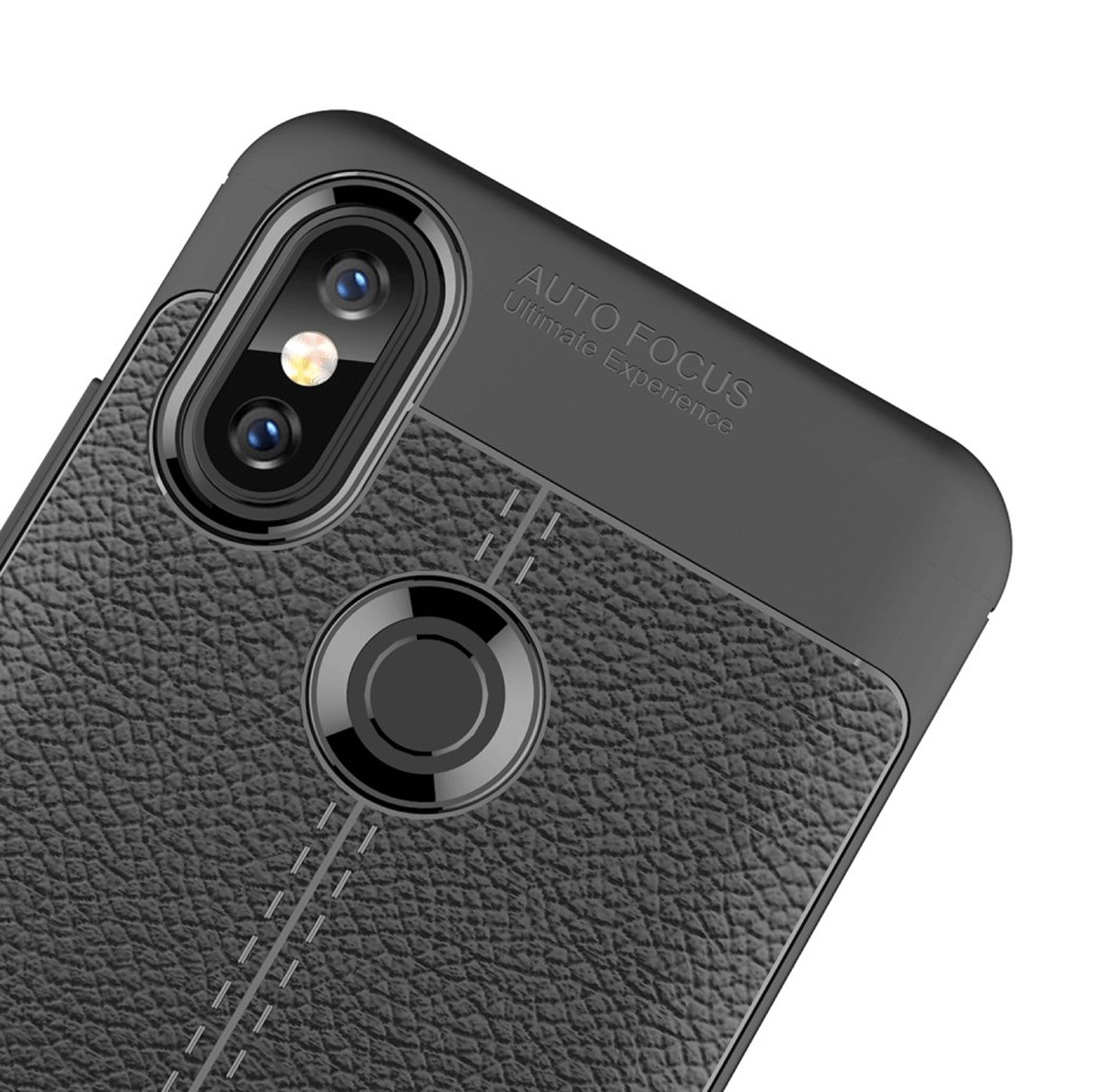 Protectores para celular  para Xiaomi  MI A2 / 6X Funda de tpu s�mil cuero Negro