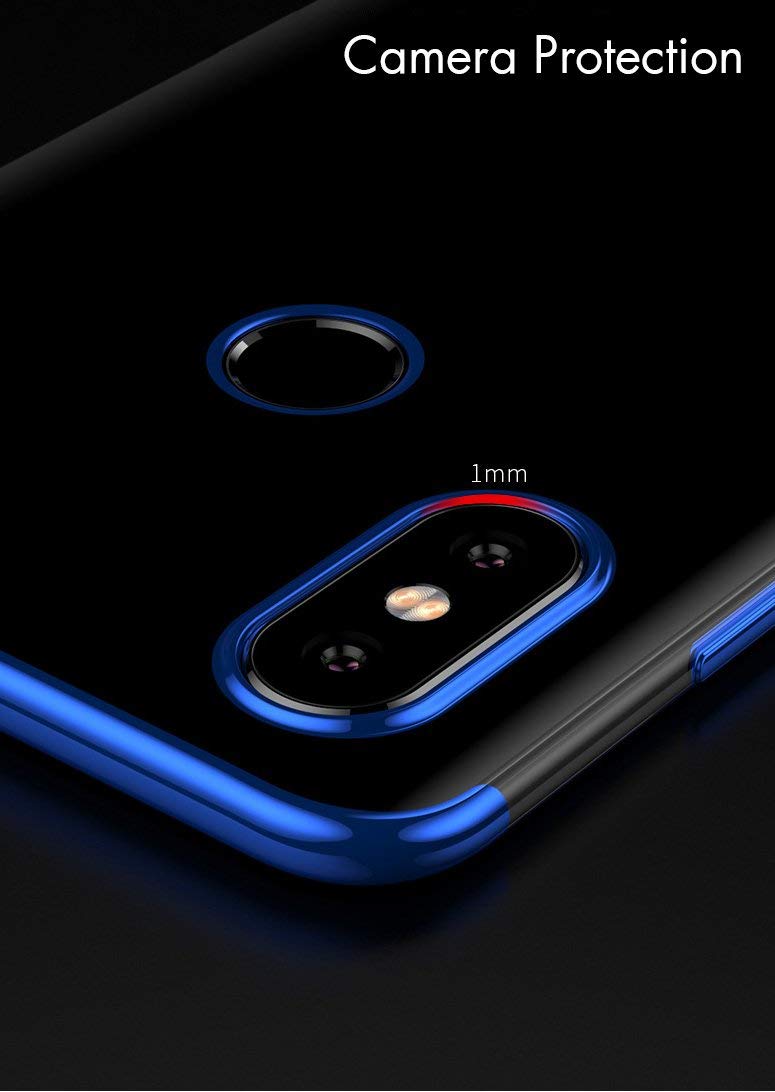 Protectores para celular  para Xiaomi  Mi 8 Funda de tpu borde electro Azul