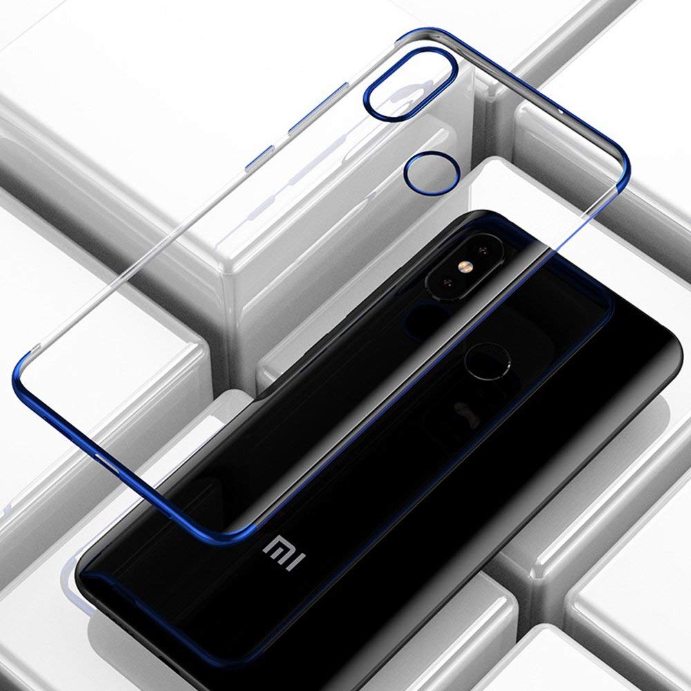 Protectores para celular  para Xiaomi  Mi 8 Funda de tpu borde electro Azul