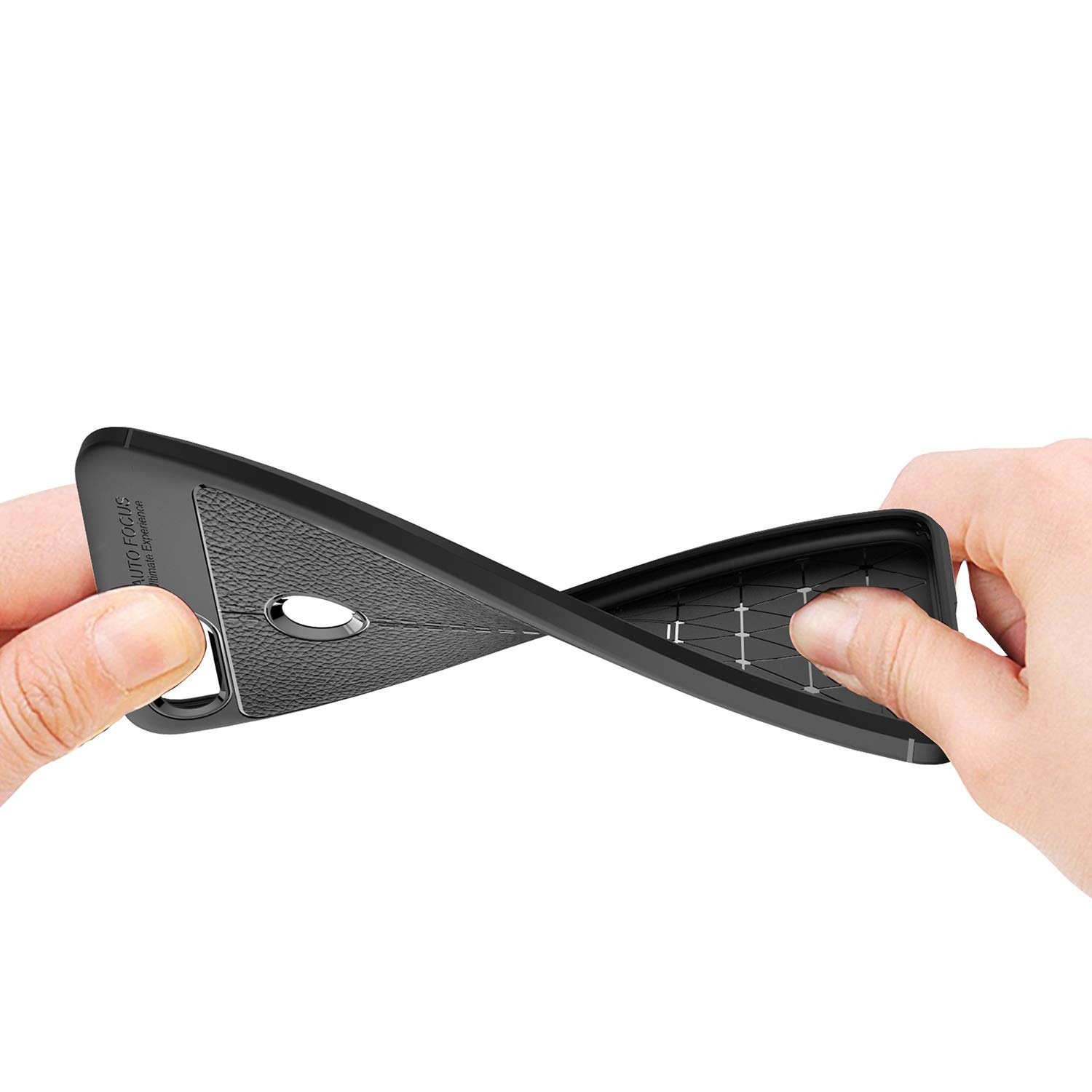 Protectores para celular  para Xiaomi  Mi 8 Lite Funda de tpu s�mil cuero Negro