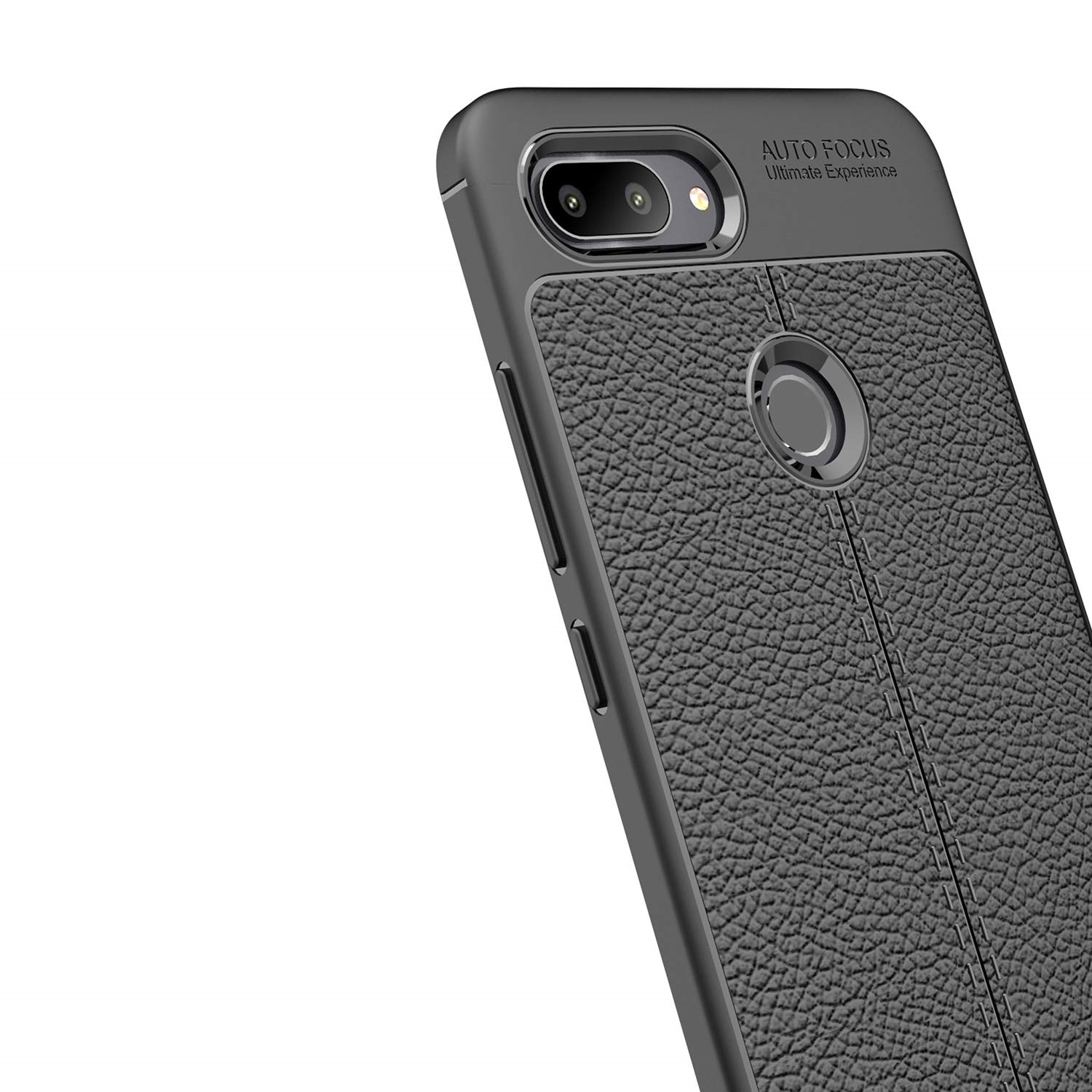 Protectores para celular  para Xiaomi  Mi 8 Lite Funda de tpu s�mil cuero Negro