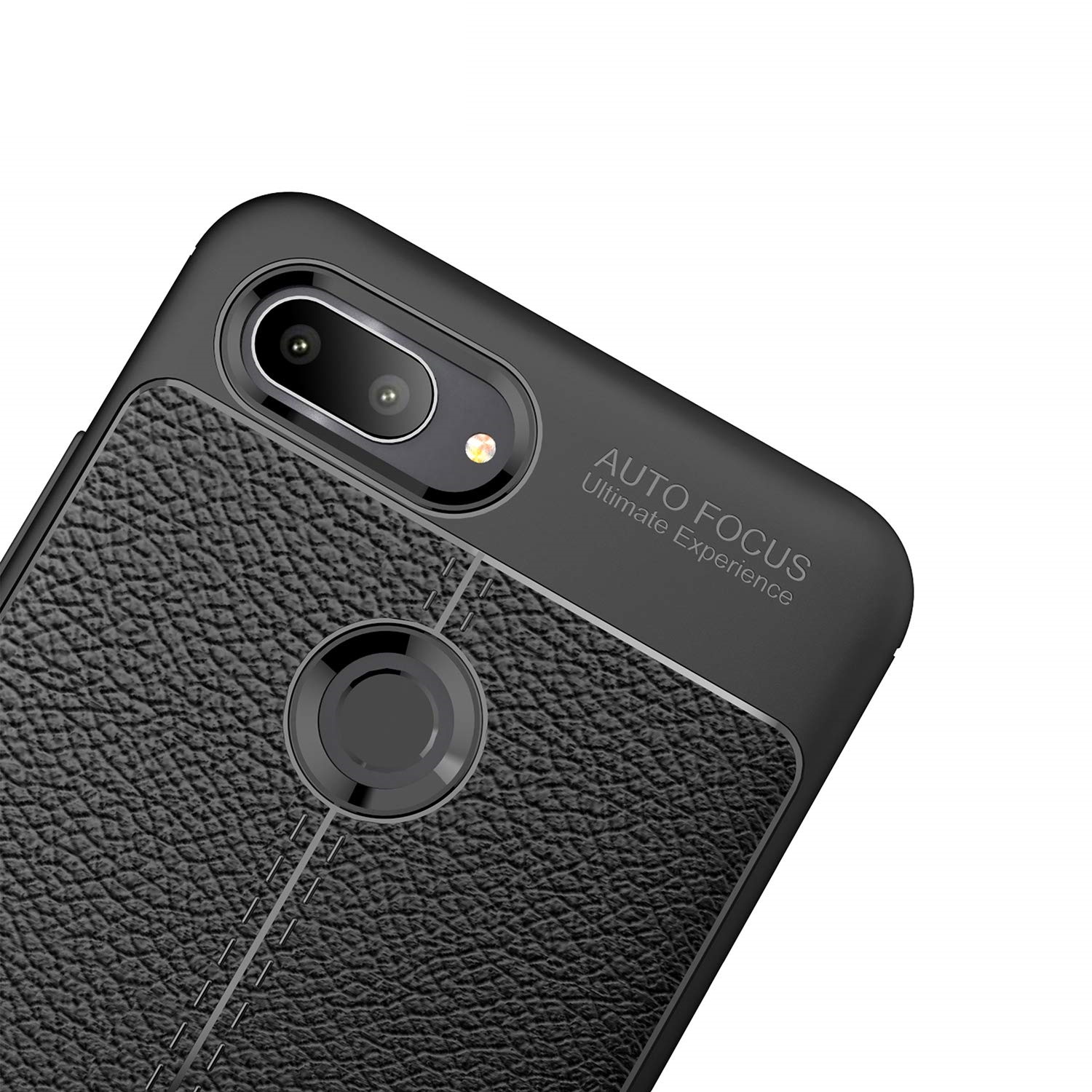 Protectores para celular  para Xiaomi  Mi 8 Lite Funda de tpu s�mil cuero Negro