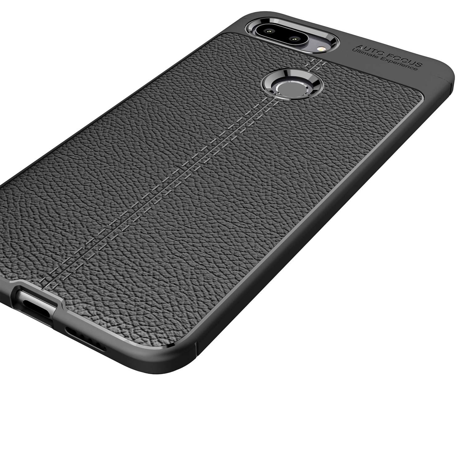 Protectores para celular  para Xiaomi  Mi 8 Lite Funda de tpu s�mil cuero Negro