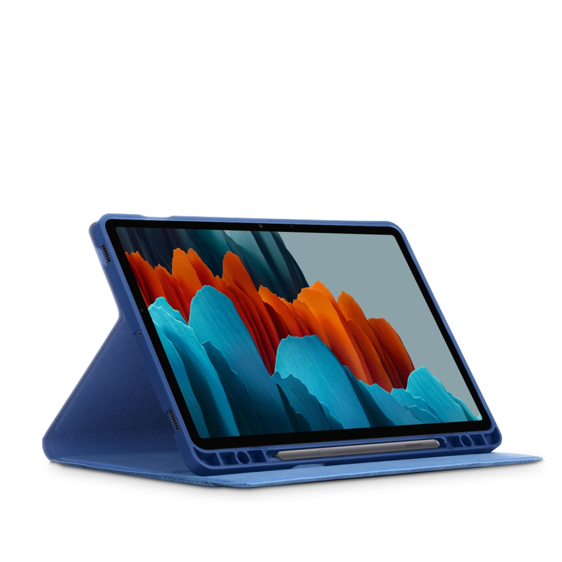 Protectores para Tablet  para Samsung  para Samsung Galaxy Tab S7 Plus Sm-T970 Funda flip cover con bolsillo Azul