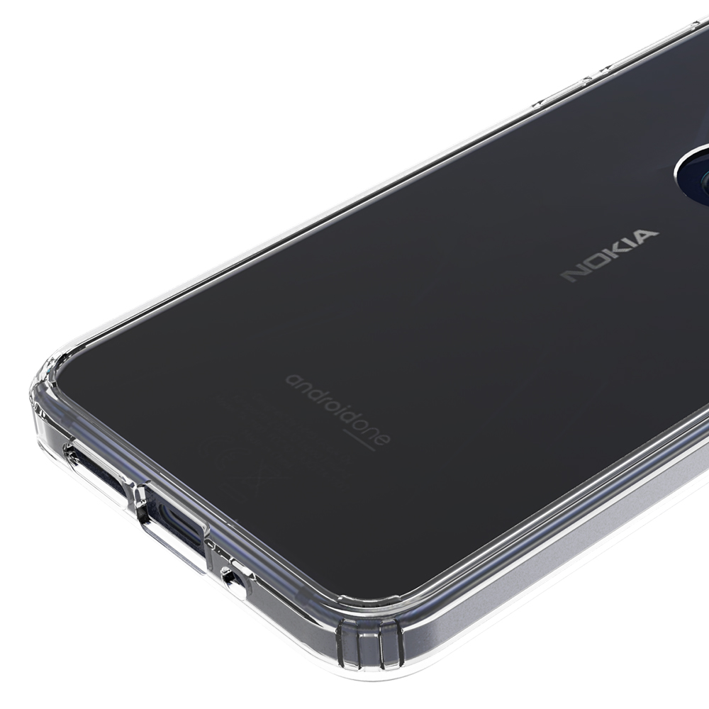 Protectores para celular  para Nokia  7.1 Funda de acr�lico y tpu Transparente