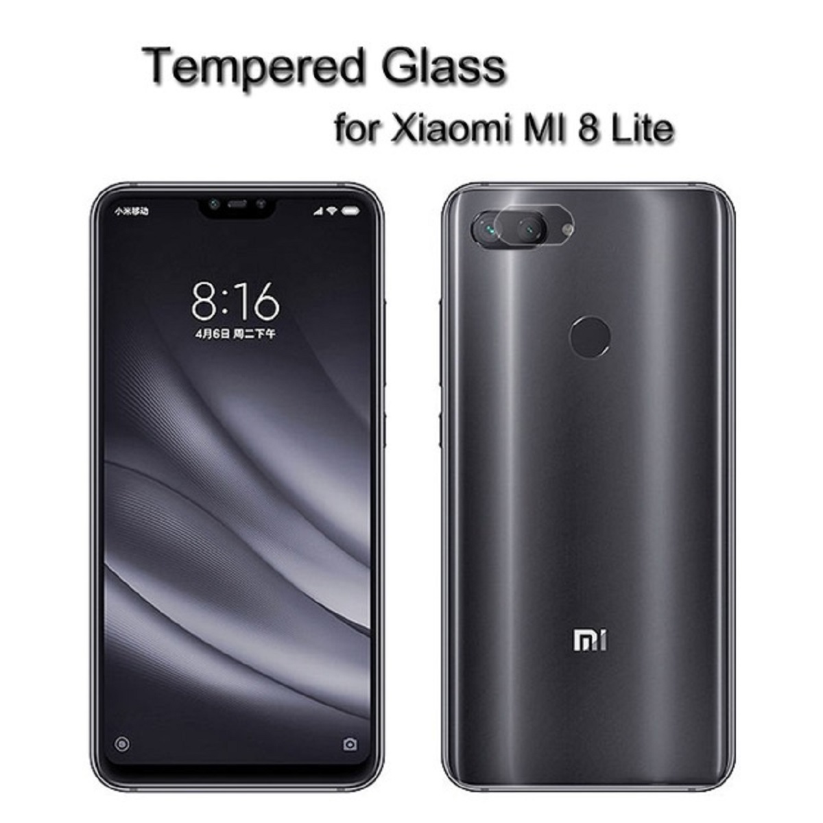 Protectores para celular  para Xiaomi  Mi 8 Lite Templado p/ c�maras 