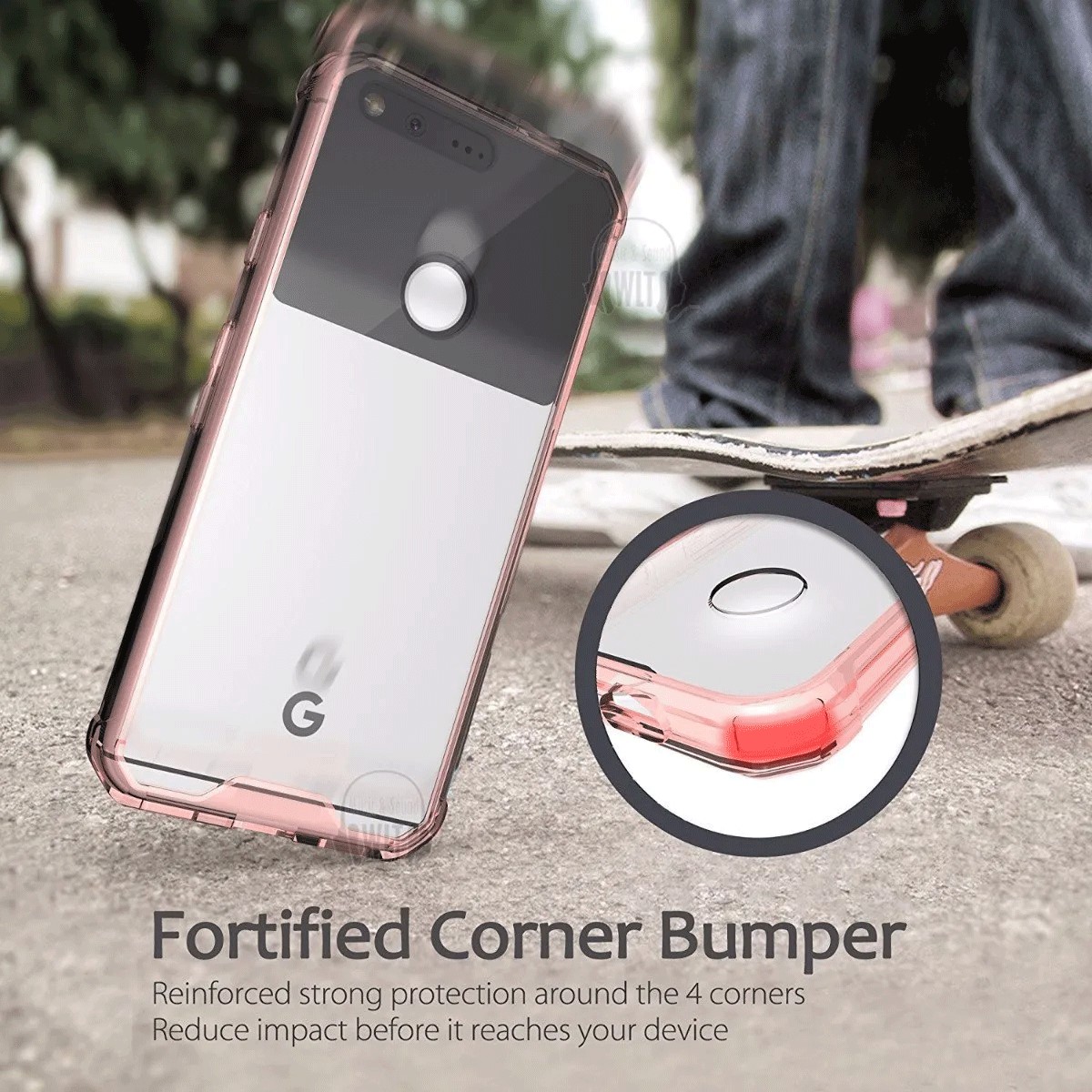 Protectores para celular  para Google  Pixel Funda de acr�lico con esquinas ref Rosa