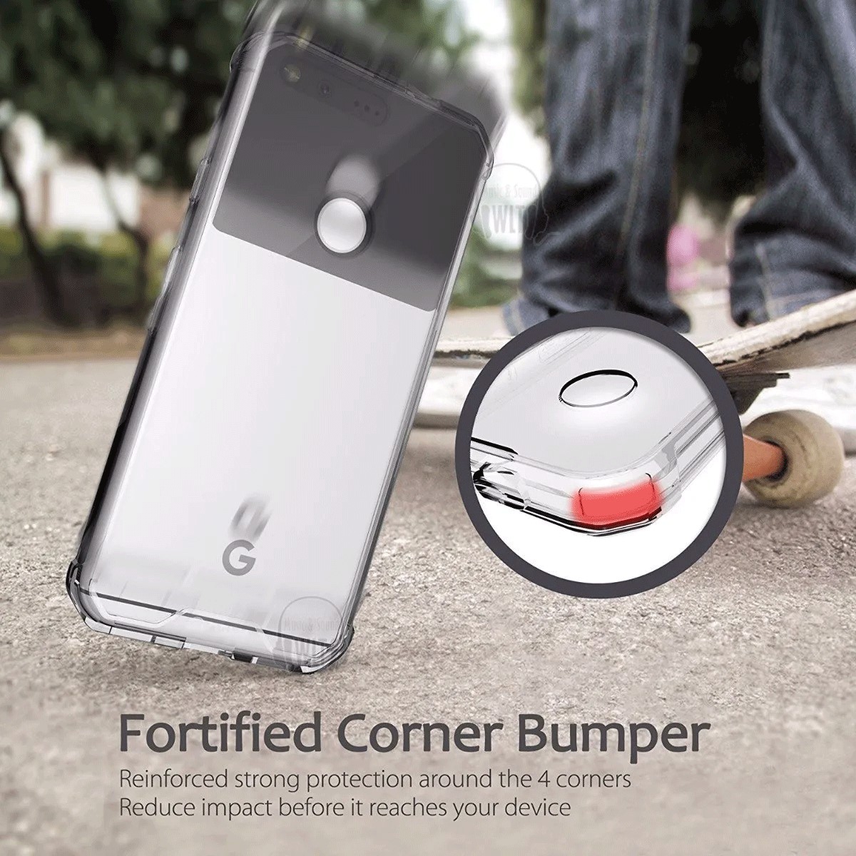 Protectores para celular  para Google  Pixel XL Funda de acr�lico con esquinas ref Transparente