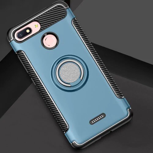 Protectores para celular  para Xiaomi  Redmi 6/6a Funda reforzada con anillo v1 Azul