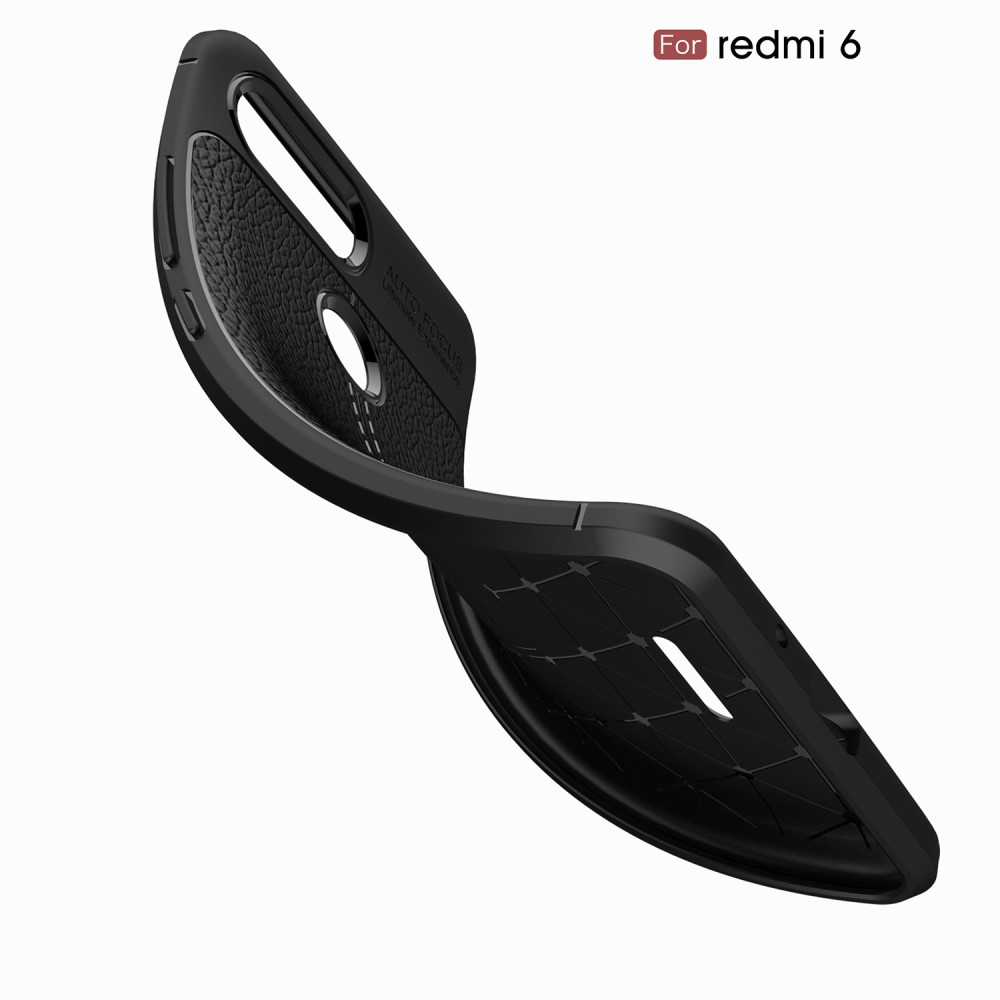Protectores para celular  para Xiaomi  Redmi 6 Funda de tpu s�mil cuero Negro