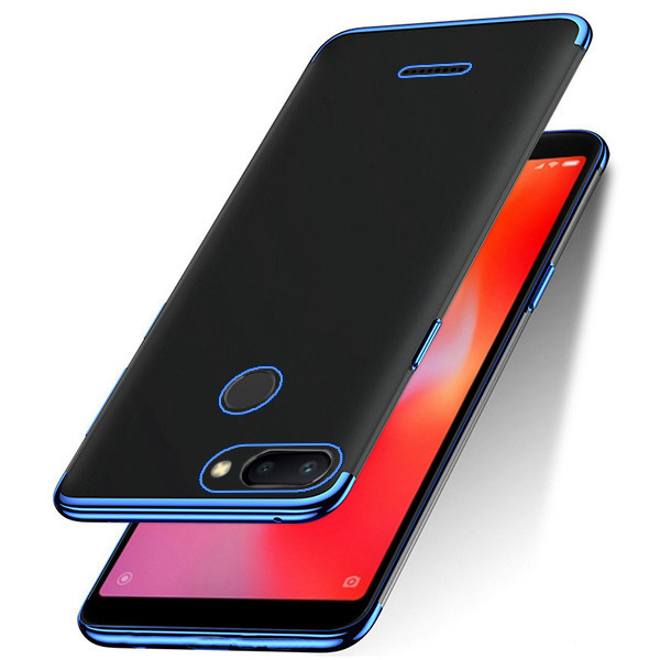 Protectores para celular  para Xiaomi  Redmi 6 Funda de tpu borde electro Azul