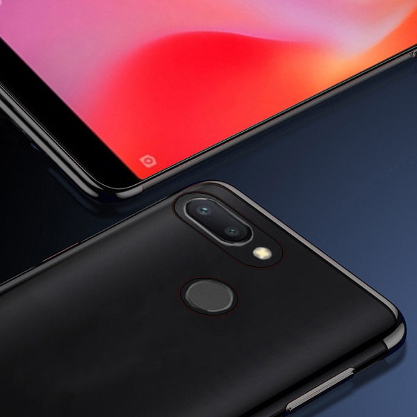 Protectores para celular  para Xiaomi  Redmi 6 Funda de tpu borde electro Negro