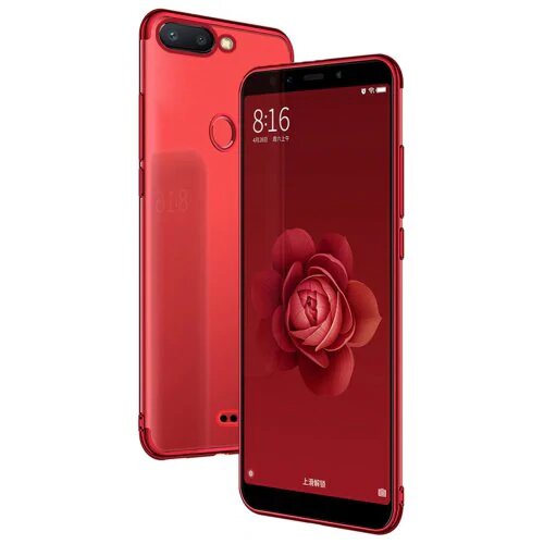 Protectores para celular  para Xiaomi  Redmi 6 Funda de tpu borde electro Rojo