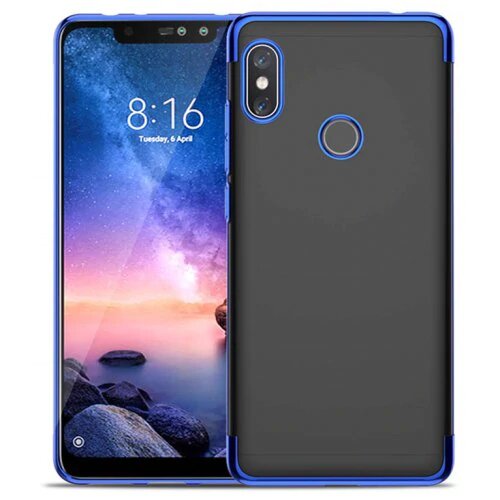 Protectores para celular  para Xiaomi  Redmi Note 6 Pro Funda de tpu borde electro Azul