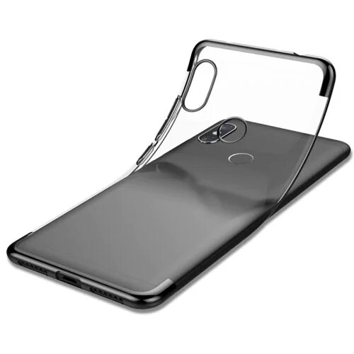 Protectores para celular  para Xiaomi  Redmi Note 6 Pro Funda de tpu borde electro Negro