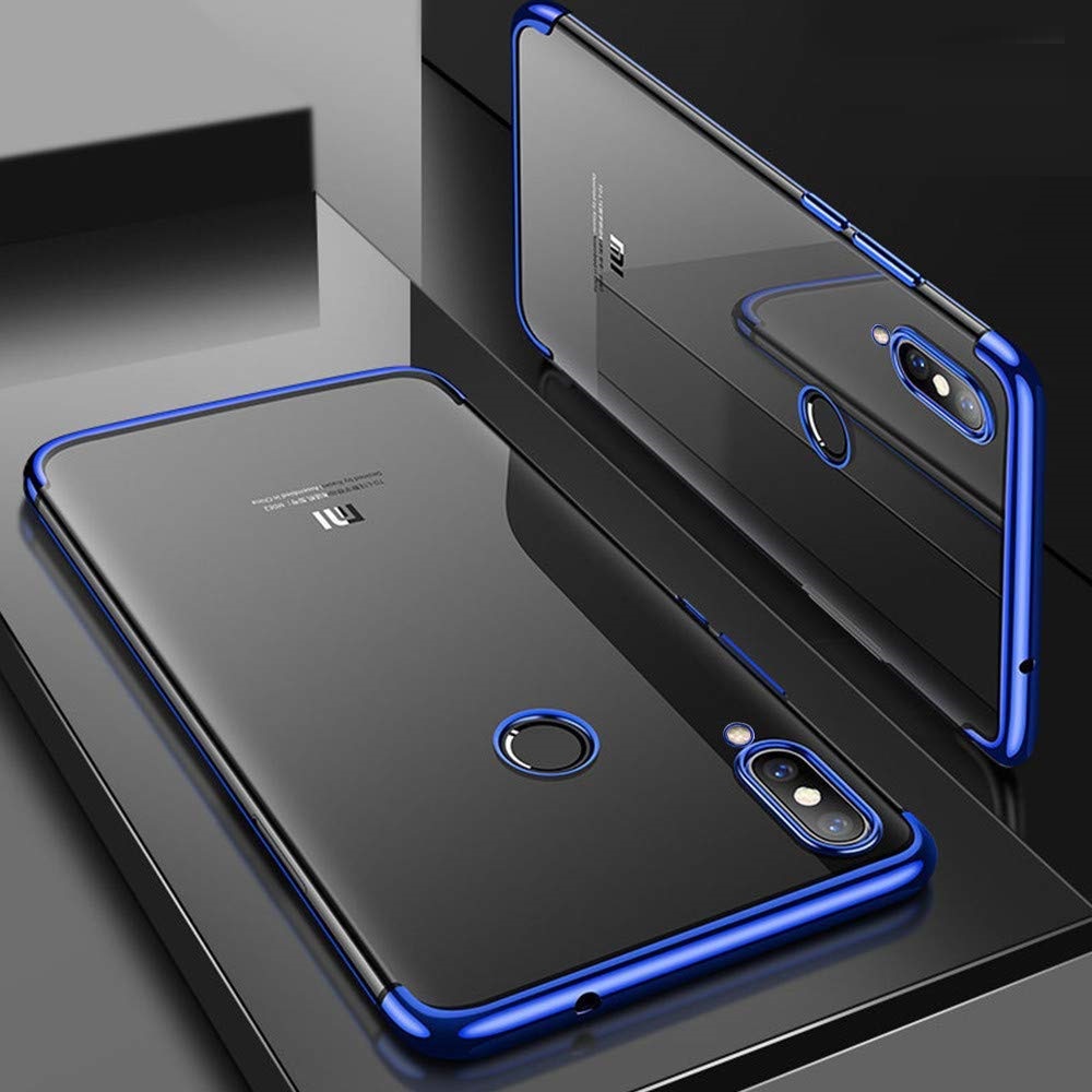 Protectores para celular  para Xiaomi  Redmi 7 Funda de tpu borde electro Azul