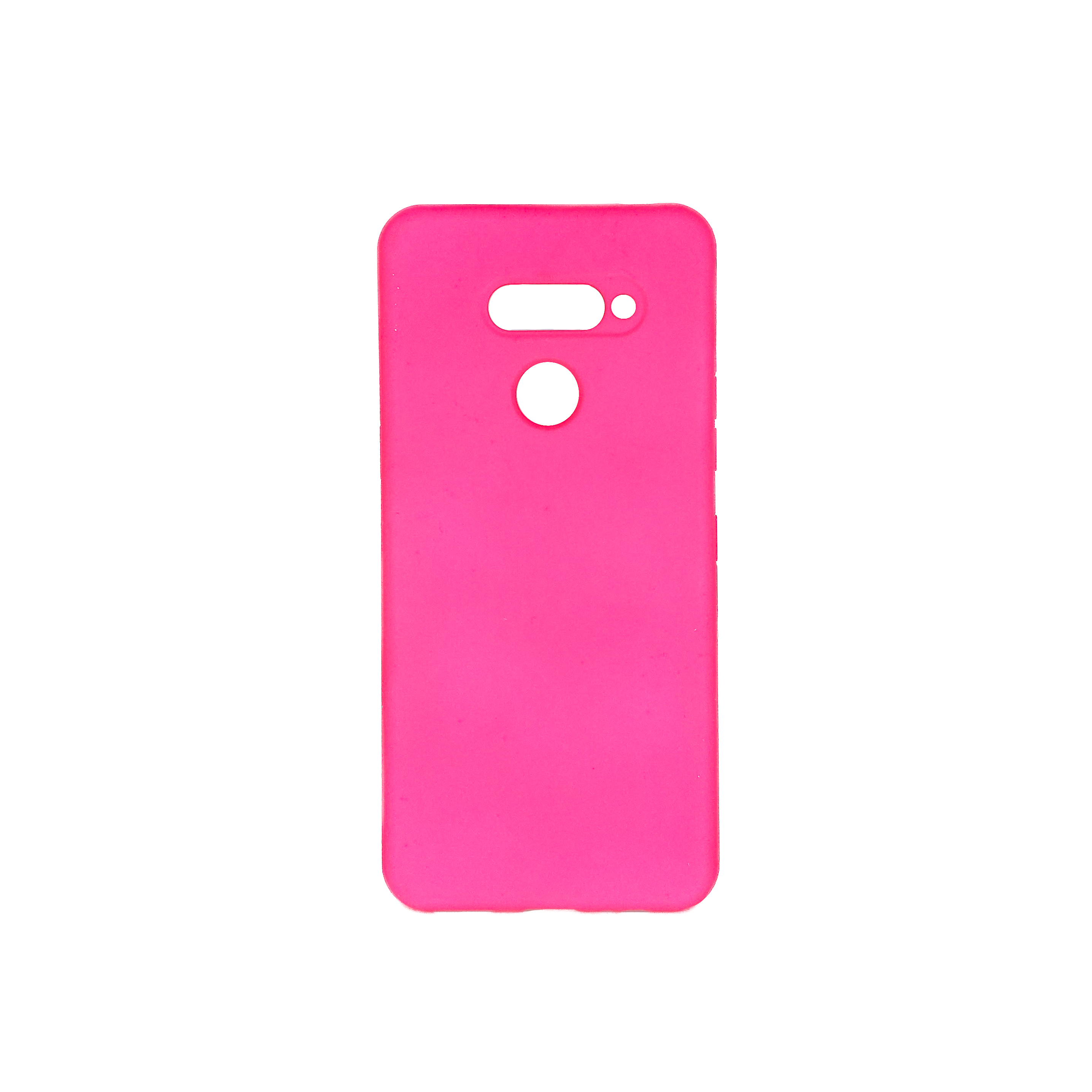Protectores para celular  para Lg  K50s Funda de silicona con felpa fucsia