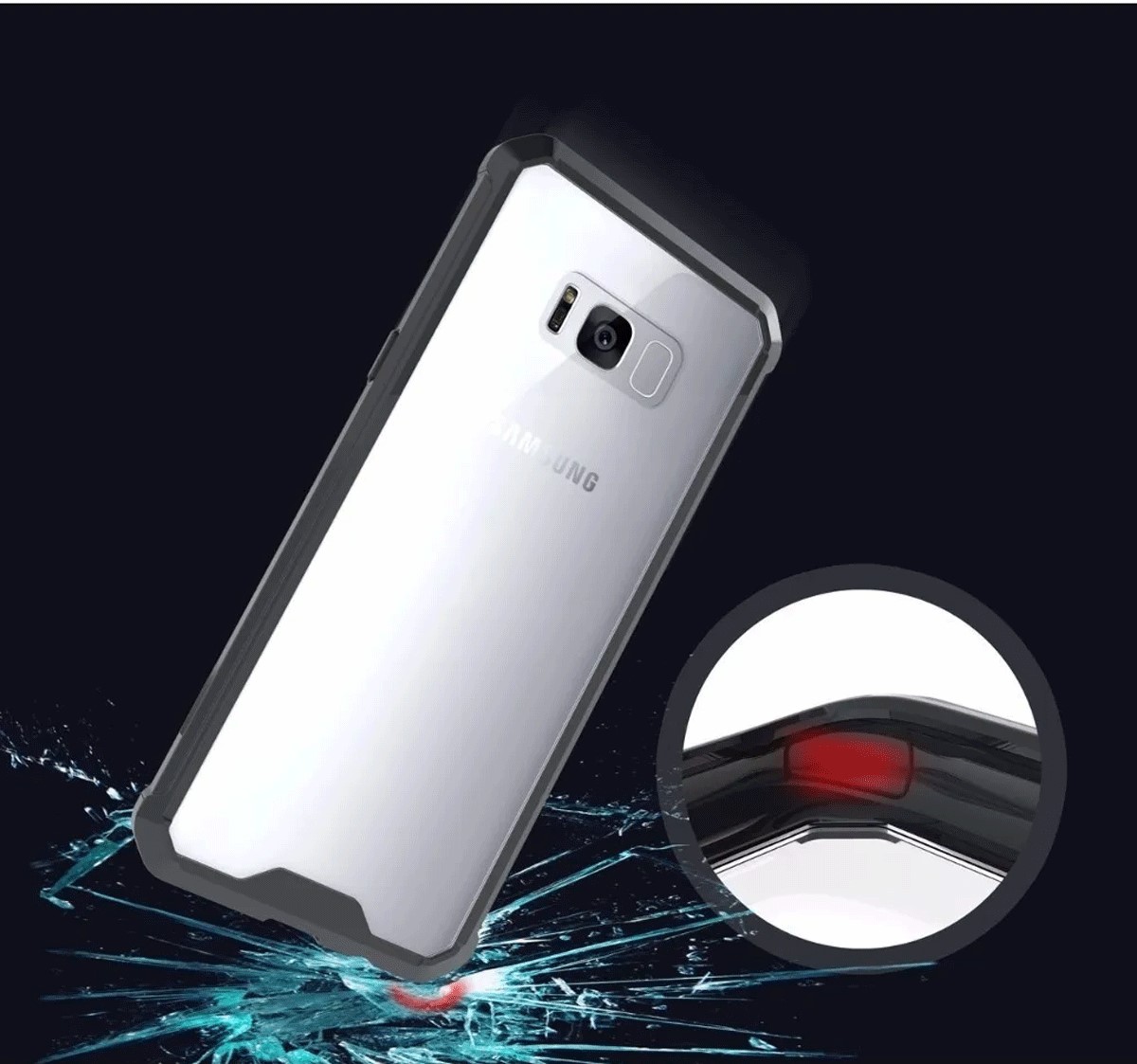 Protectores para celular  para Samsung  S8 Funda de acr�lico con esquinas ref Transparente