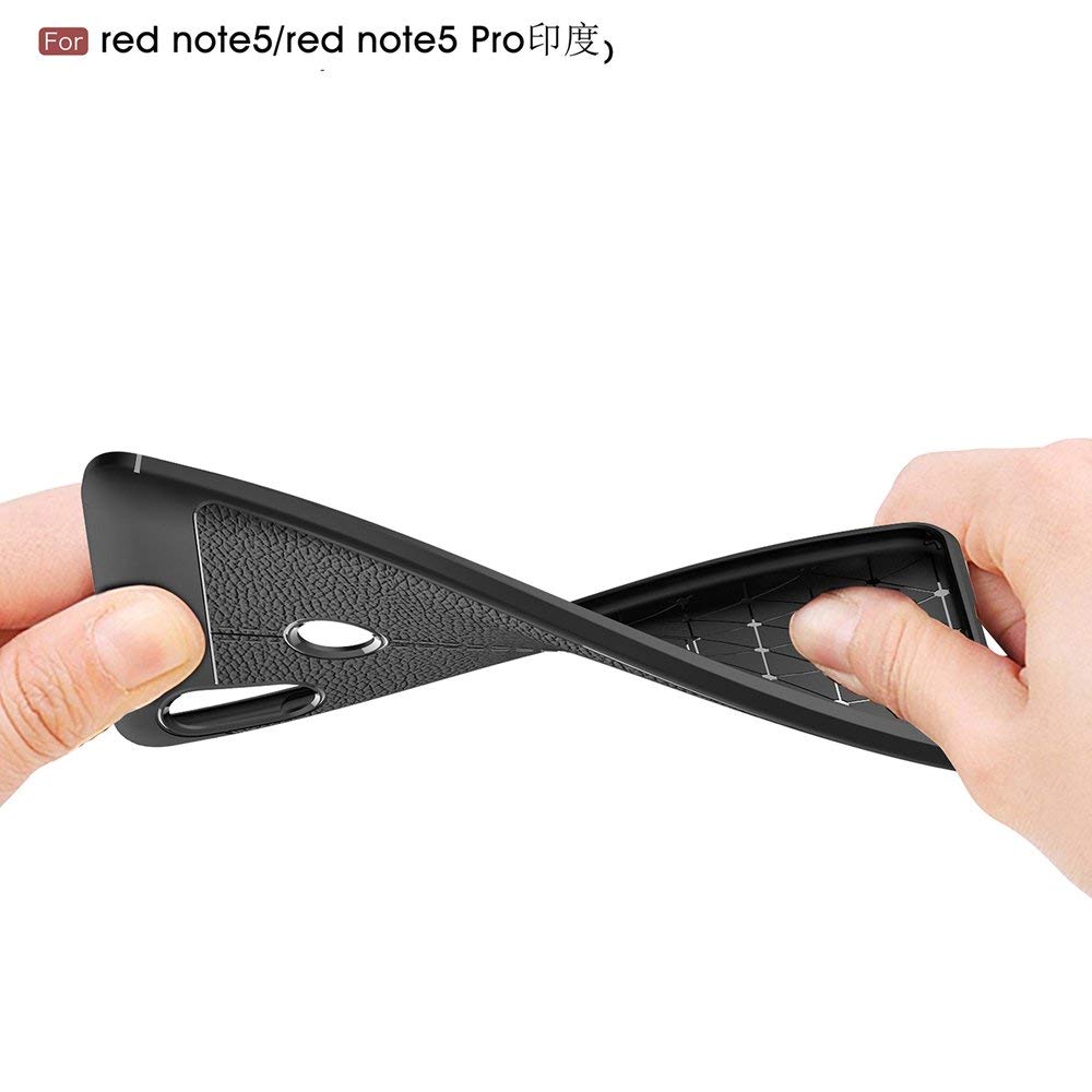 Protectores para celular  para Xiaomi  Redmi Note 5 Pro Funda de tpu s�mil cuero Negro