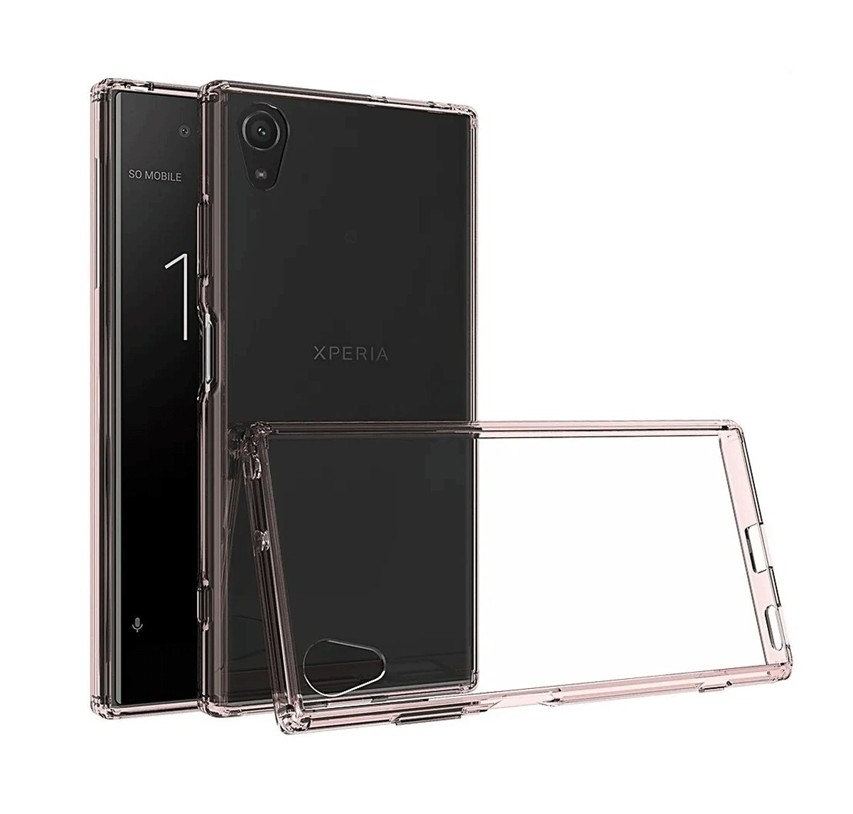 Protectores para celular  para Sony  Xperia Xa1 Plus Funda de acr�lico y tpu Rosa