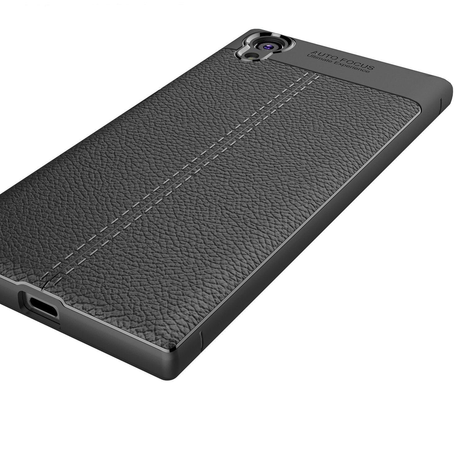 Protectores para celular  para Sony  Xperia Xa1 Plus Funda de tpu s�mil cuero Negro