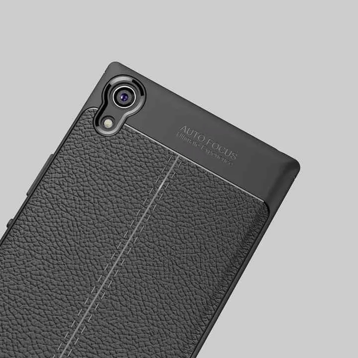 Protectores para celular  para Sony  Xperia Xa1 Funda de tpu s�mil cuero Negro