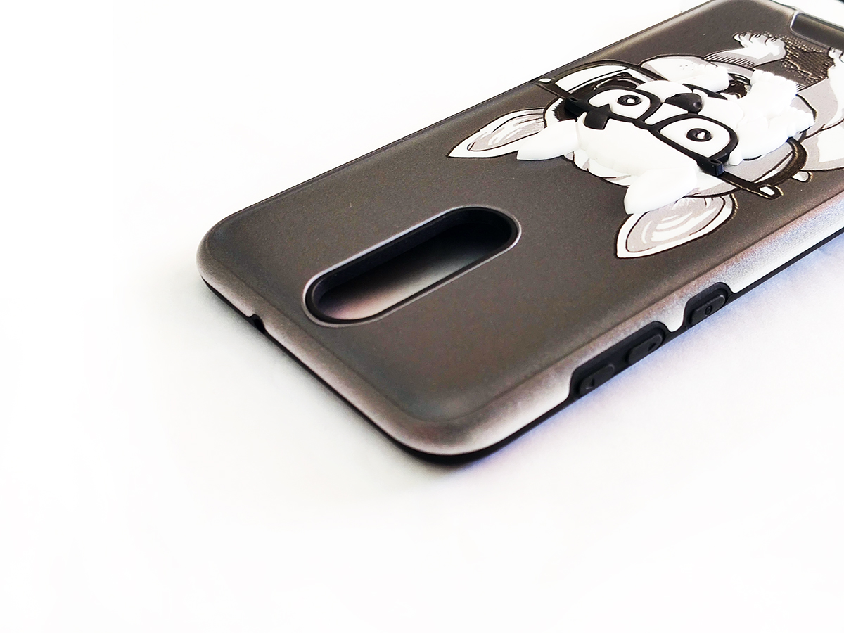 Protectores para celular  para Huawei  Mate 10 Lite Funda reforzada Perrito Gris