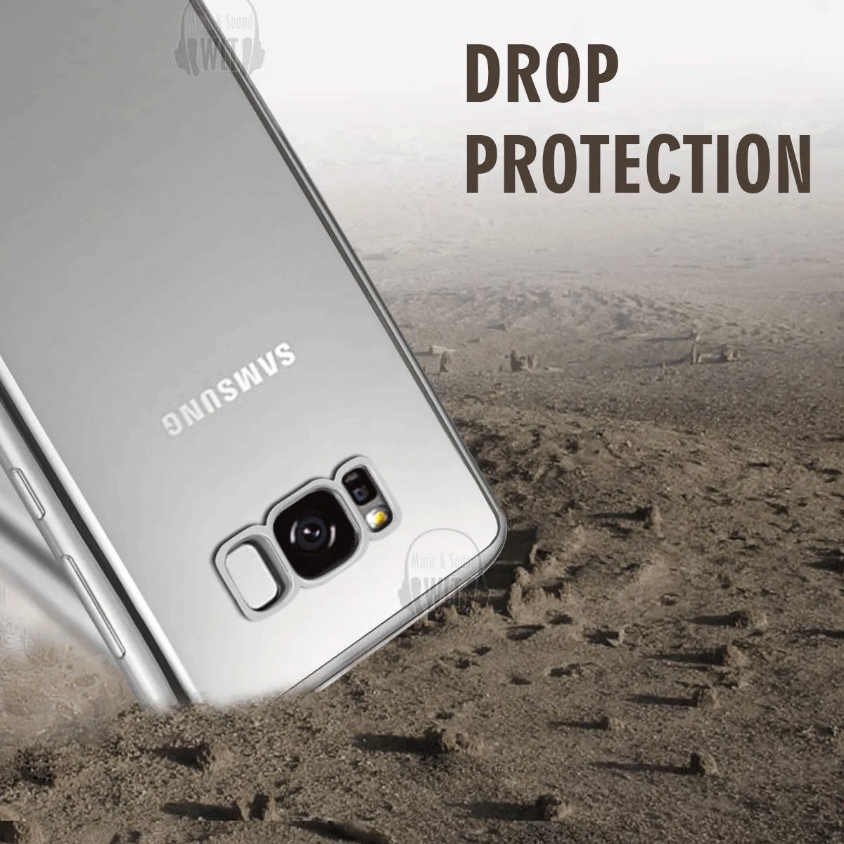 Protectores para celular  para Samsung  S8 Plus Funda de tpu borde electro Plateado