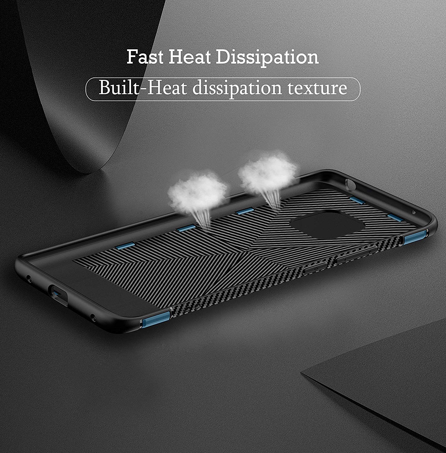 Protectores para celular  para Huawei  Mate 20 Pro Funda reforzada con anillo v1 Negro