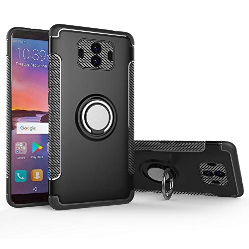 Protectores para celular  para Huawei  Mate 10 Funda reforzada con anillo v1 Negro