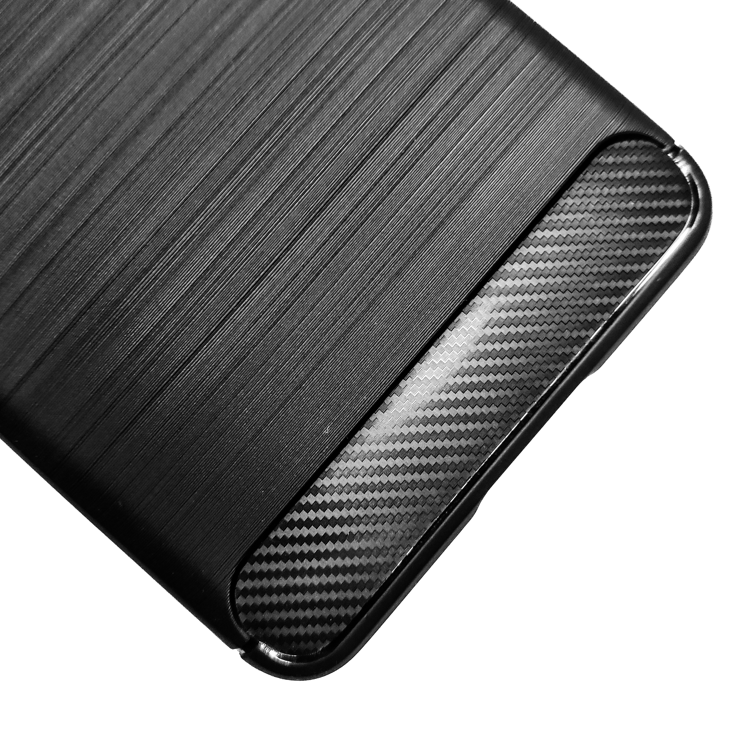 Protectores para celular  para Samsung  S23 Ultra Funda de tpu fibra de carbono Negro
