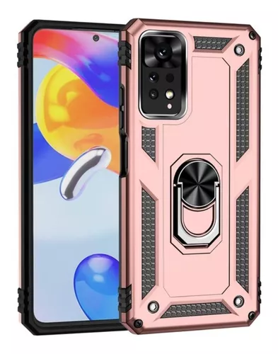 Protectores para celular  para Xiaomi  Redmi Note 11 / 11s Funda reforzada con anillo v2 Rosa
