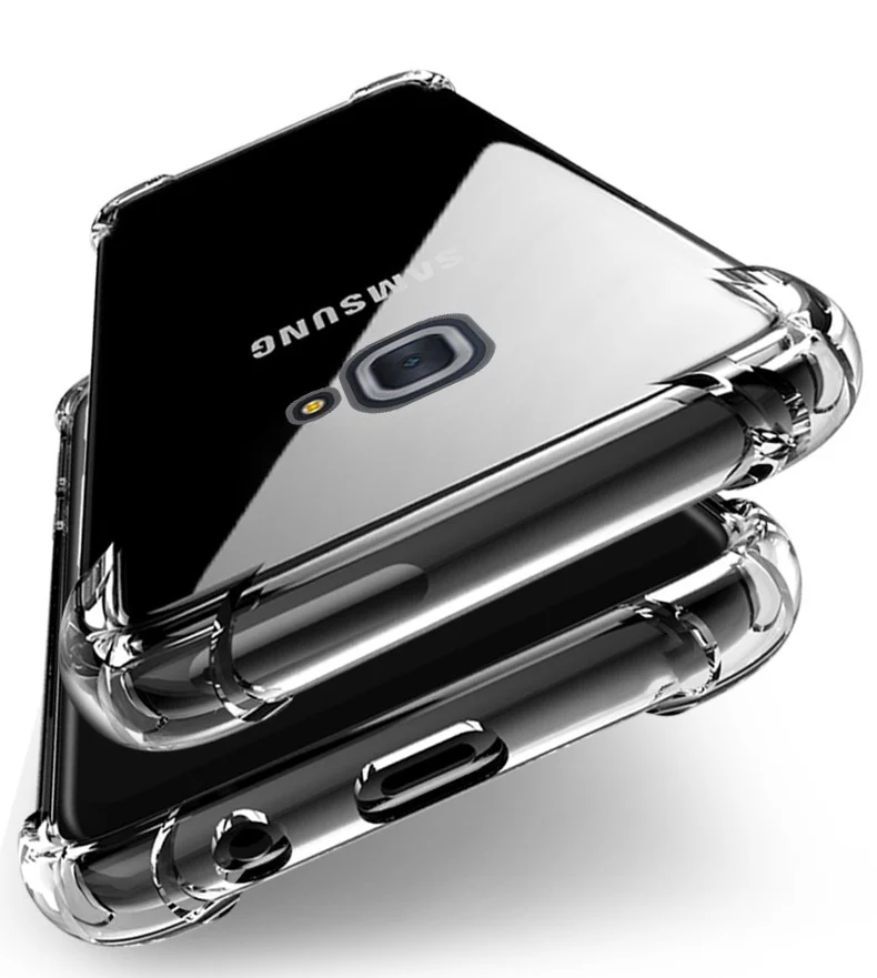 Protectores para celular  para Samsung  J7 Max Funda de tpu esquinas reforzadas Transparente