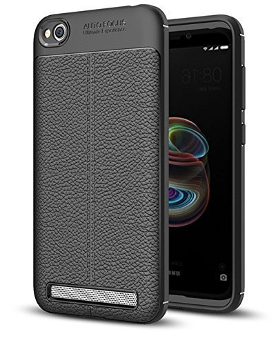 Protectores para celular  para Xiaomi  Redmi 5a Funda de tpu s�mil cuero Negro
