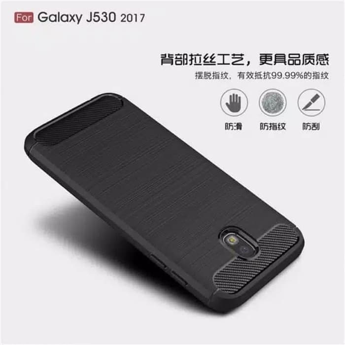 Protectores para celular  para Samsung  J5 Pro 2017 Global Funda de tpu fibra de carbono Negro