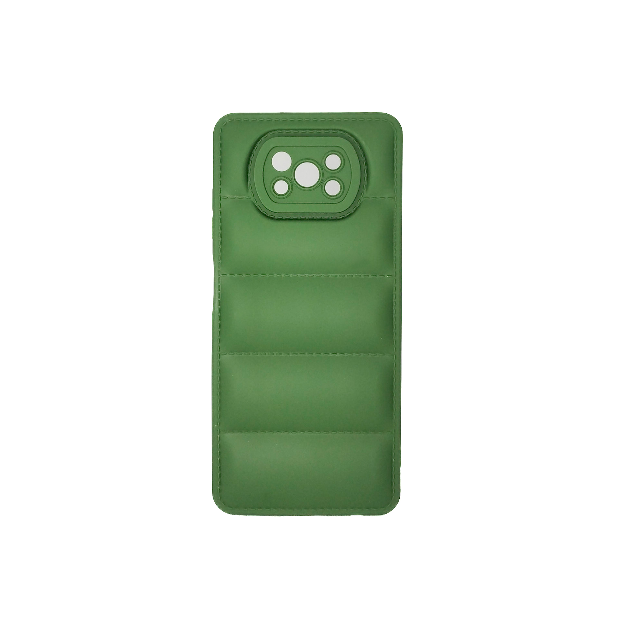 Protectores para celular  para Xiaomi  Pocophone Poco X3 NFC Funda de tpu Puffer Verde