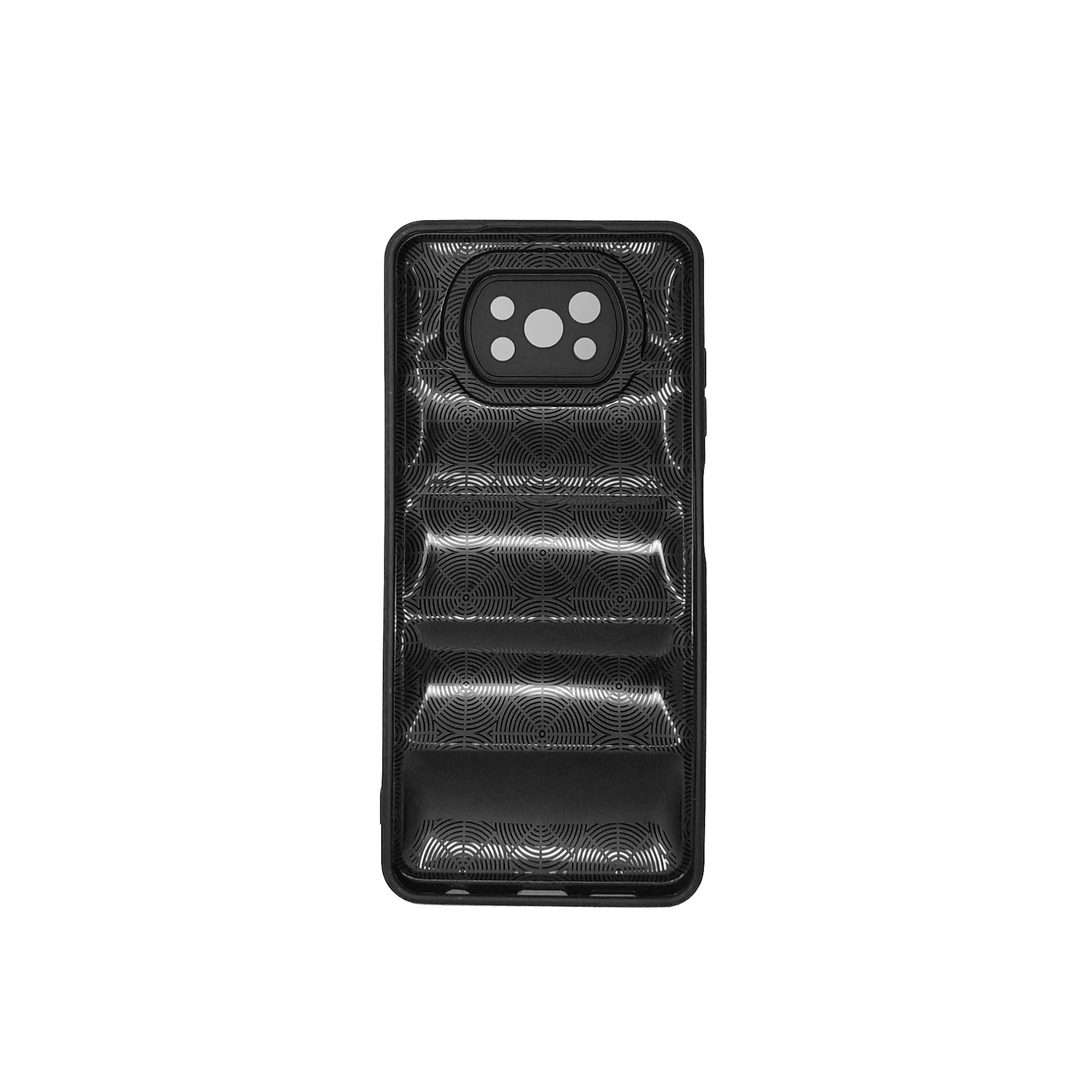 Protectores para celular  para Xiaomi  Pocophone Poco X3 NFC Funda de tpu Puffer Negro