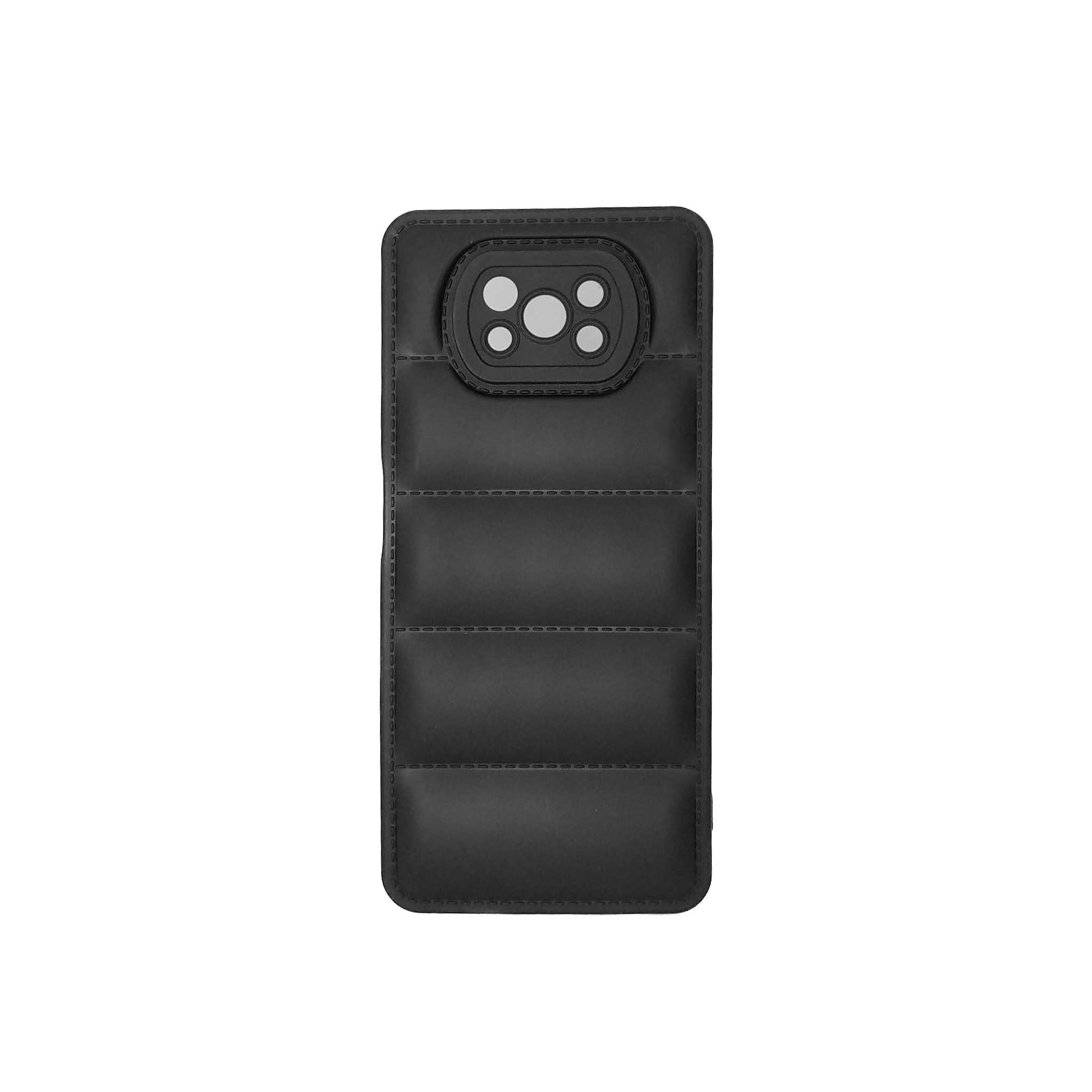 Protectores para celular  para Xiaomi  Pocophone Poco X3 NFC Funda de tpu Puffer Negro