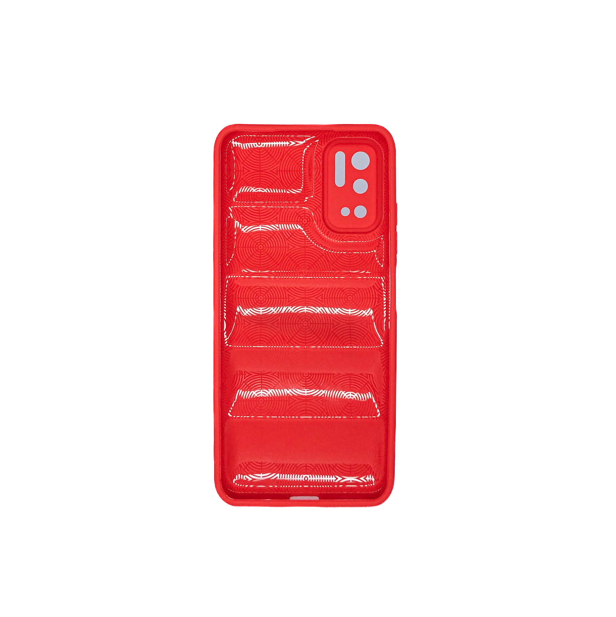 Protectores para celular  para Xiaomi  Redmi Note 10 5G Funda de tpu Puffer Rojo