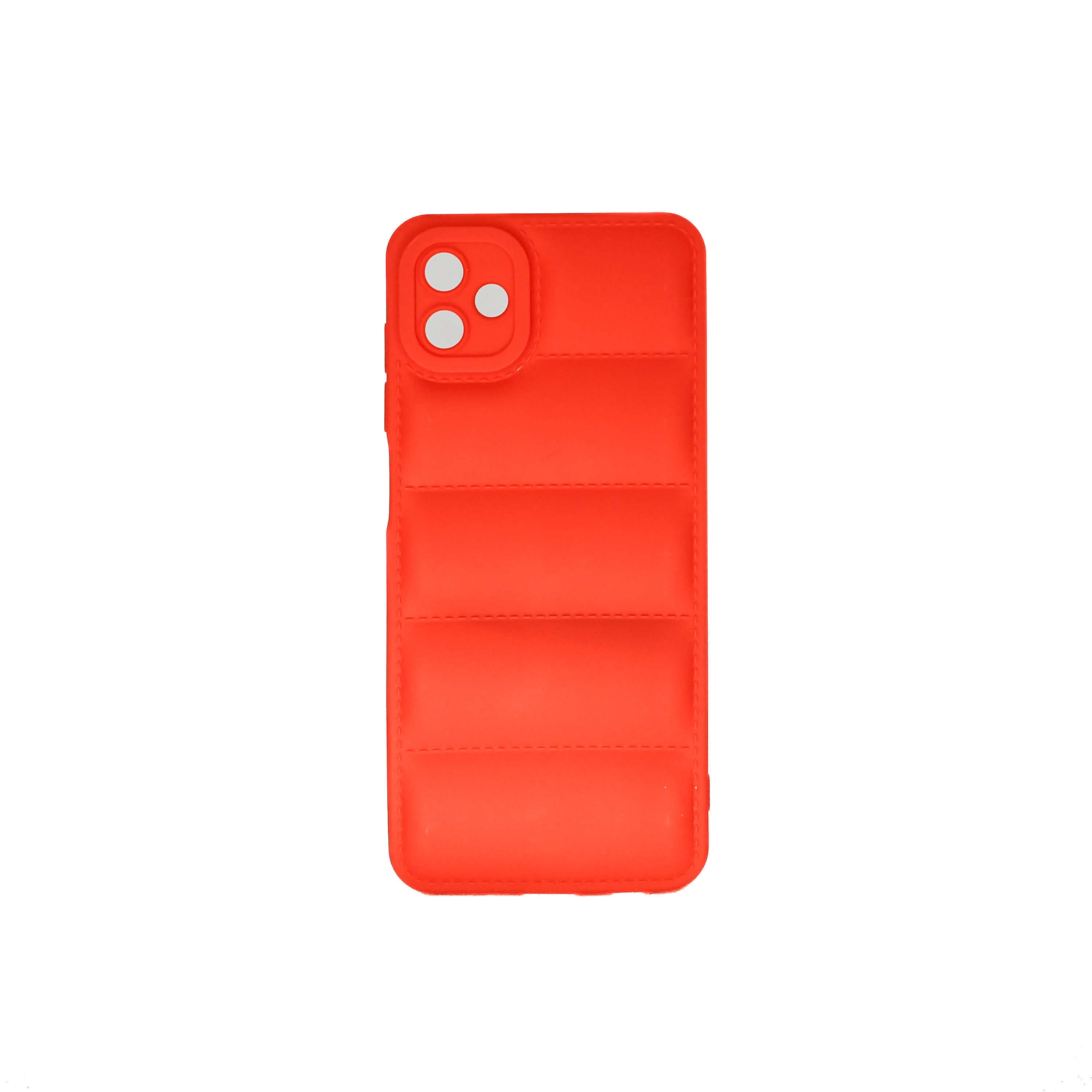 Protectores para celular  para Samsung  A04 Funda de tpu Puffer Rojo