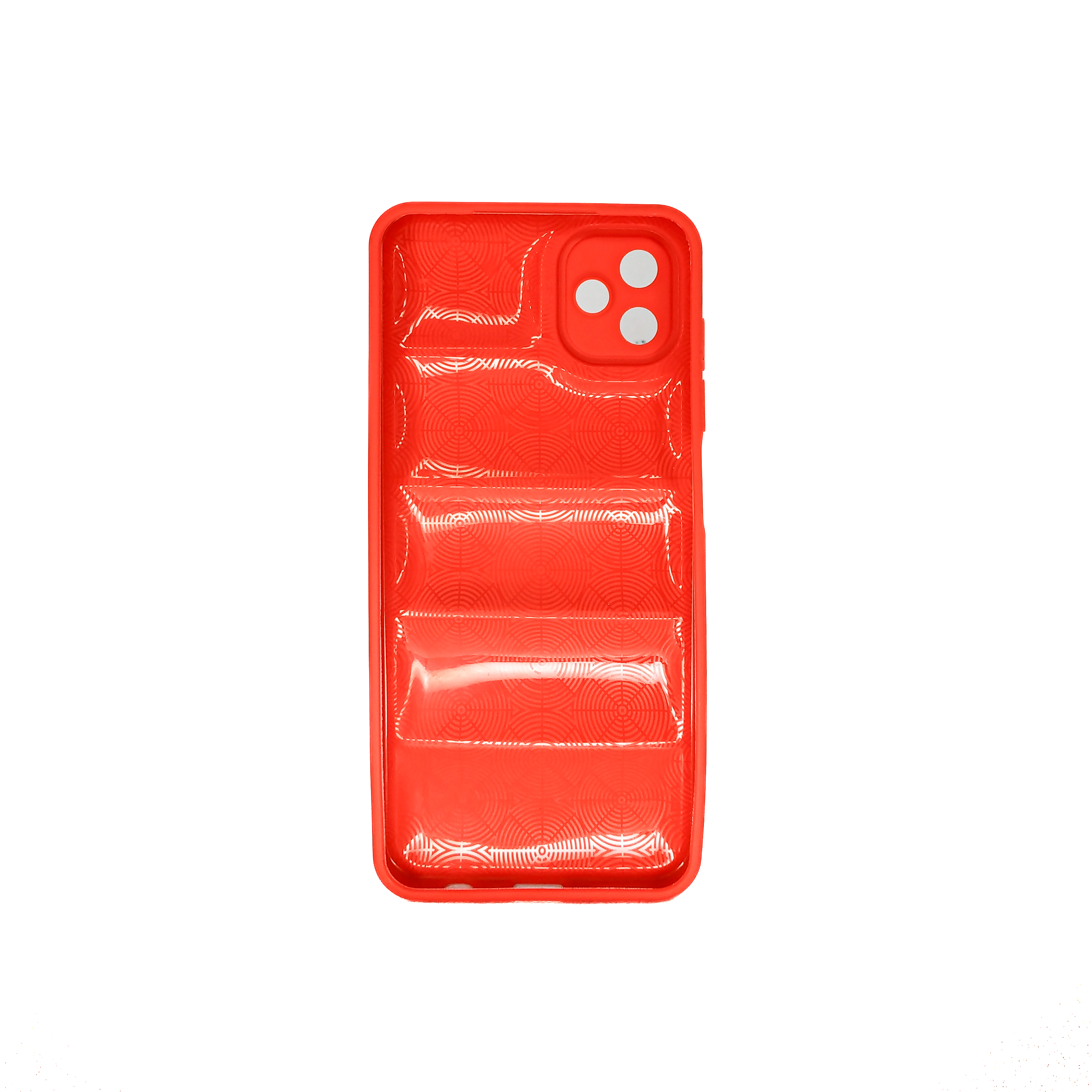 Protectores para celular  para Samsung  A04 Funda de tpu Puffer Rojo