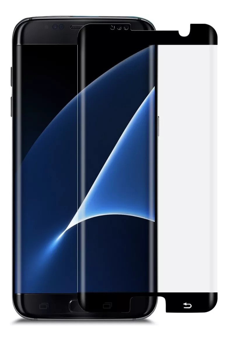Protectores para celular  para Samsung  S7 Edge Templado pantalla small curvo 3D Negro