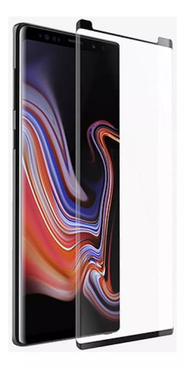 Protectores para celular  para Samsung  Note 9 Templado pantalla small curvo 3D Negro